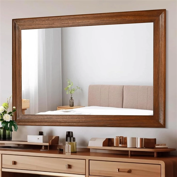 Wood Framed Bathroom Vanity Mirror factory